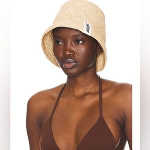 Jacquemus Le bob Raphia bucket hat.